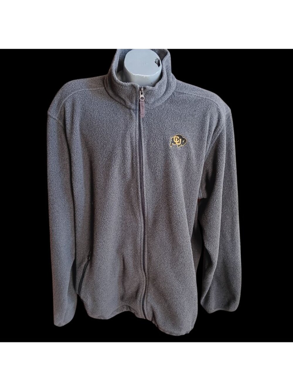 Colorado Boulder Buffs Fleece Jacket XLT Vintage 90s Logo Buffalos Full-Zip 90s